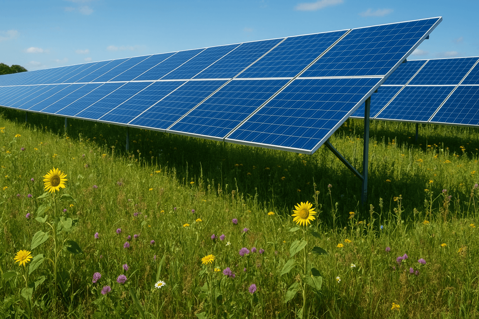 Dual-use solar offers land and biodiversity benefits