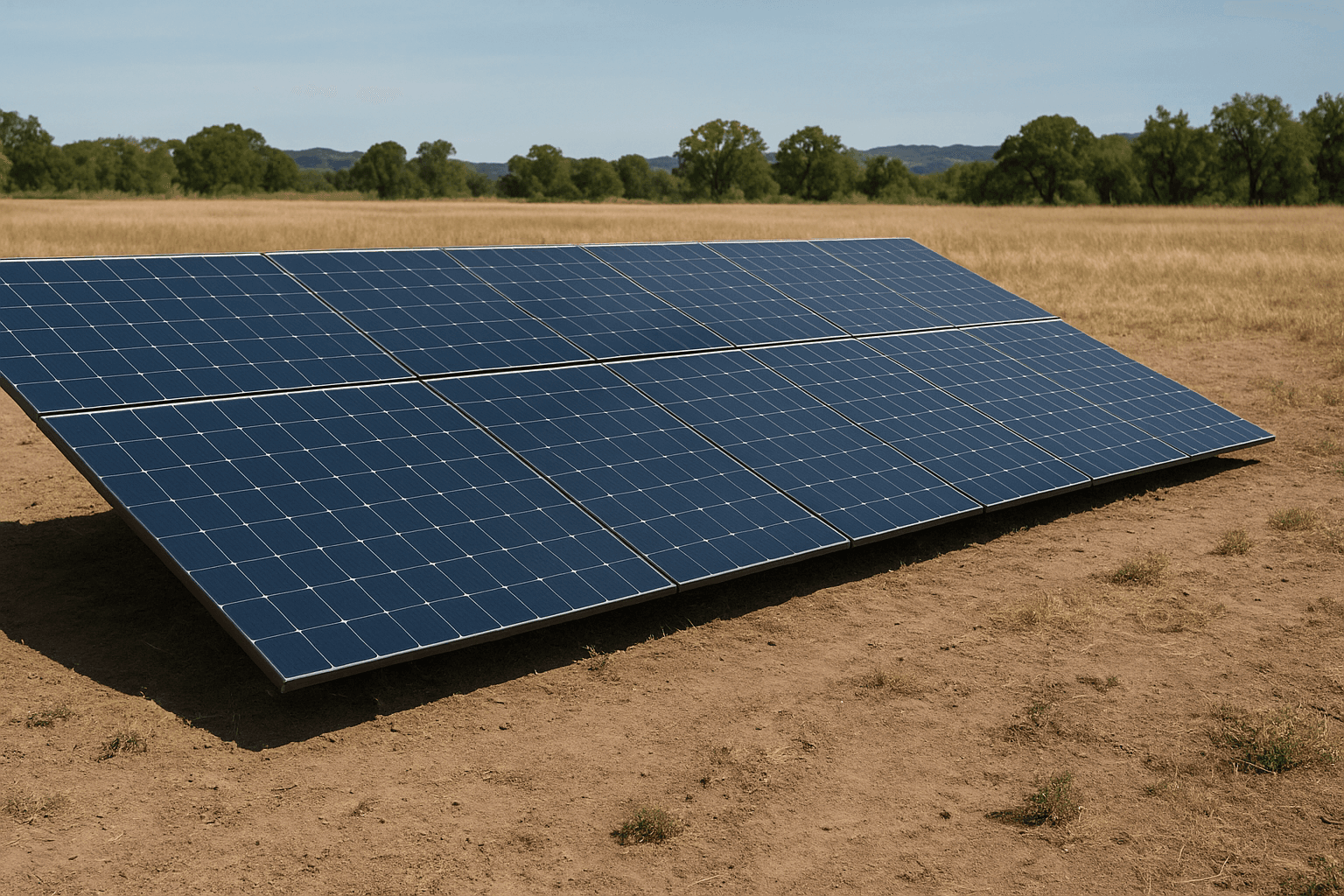 Frameless Solar Panels Laid Directly on Soil Get Trial in California