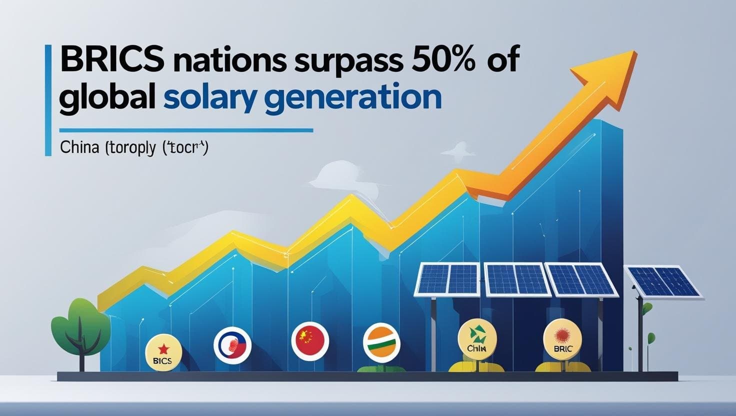 BRICS Nations Surpass 50% Share in Global Solar Generation, Led by China’s Massive Surge
